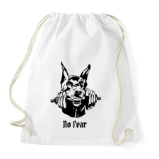 PRINTFASHION Gym dog - Sportzsák, Tornazsák - Fehér tornazsák