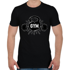 PRINTFASHION gym - Férfi póló - Fekete férfi póló