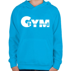 PRINTFASHION GYM - Gyerek kapucnis pulóver - Azúrkék