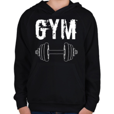 PRINTFASHION Gym  - Gyerek kapucnis pulóver - Fekete