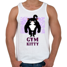 PRINTFASHION GYM KITTY - Férfi atléta - Fehér atléta, trikó