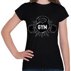 PRINTFASHION gym - Női póló - Fekete