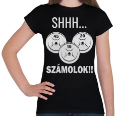 PRINTFASHION GYM things - Női póló - Fekete