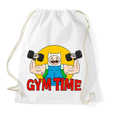 PRINTFASHION Gym Time - Sportzsák, Tornazsák - Fehér tornazsák