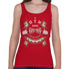 PRINTFASHION GYM ZONE - Női atléta - Cseresznyepiros