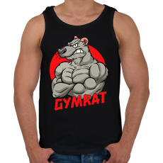 PRINTFASHION Gymrat 2 - Férfi atléta - Fekete