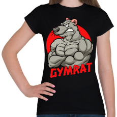 PRINTFASHION Gymrat 2 - Női póló - Fekete