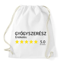 PRINTFASHION Gyógyszerész értékelés - Sportzsák, Tornazsák - Fehér tornazsák