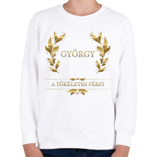 PRINTFASHION György - Gyerek pulóver - Fehér