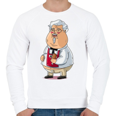 PRINTFASHION Gyorskaja - Férfi pulóver - Fehér