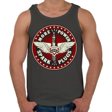 PRINTFASHION Gyújtógyertya - Férfi atléta - Sötétszürke