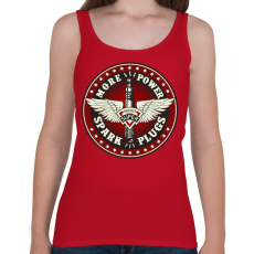 PRINTFASHION Gyújtógyertya - Női atléta - Cseresznyepiros