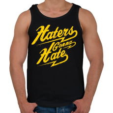 PRINTFASHION Gyűlölet - Férfi atléta - Fekete