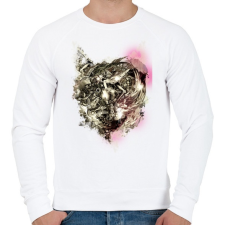 PRINTFASHION Gyűlölt gépezet - Férfi pulóver - Fehér férfi pulóver, kardigán