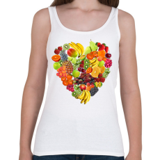 PRINTFASHION Gyümölcs-szív - Női atléta - Fehér