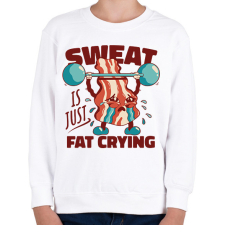 PRINTFASHION Gyúró bacon - Gyerek pulóver - Fehér gyerek pulóver, kardigán