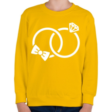 PRINTFASHION Gyűrűk - Gyerek pulóver - Sárga