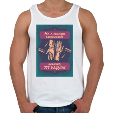 PRINTFASHION Ha a legjobb szobafestőt keresed, itt vagyok - Férfi atléta - Fehér