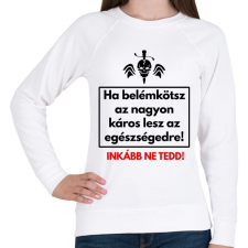PRINTFASHION HA BELÉM KÖTSZ - Női pulóver - Fehér női pulóver, kardigán
