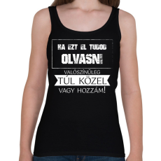 PRINTFASHION Ha ezt el tudod olvasni - fehér - Női atléta - Fekete