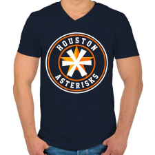 PRINTFASHION HA - Férfi V-nyakú póló - Sötétkék férfi póló