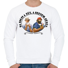 PRINTFASHION Ha kicsi a tét - Férfi pulóver - Fehér férfi pulóver, kardigán