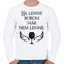 PRINTFASHION Ha lenne borom, már nem lenne. - Férfi pulóver - Fehér férfi pulóver, kardigán