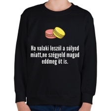 PRINTFASHION ha leszólnak a súlyod miatt - Gyerek pulóver - Fekete gyerek pulóver, kardigán