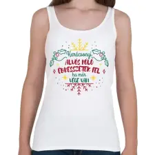 PRINTFASHION Ha már vége van - Női atléta - Fehér női trikó