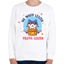 PRINTFASHION Ha nagy leszek - Gyerek pulóver - Fehér gyerek pulóver, kardigán