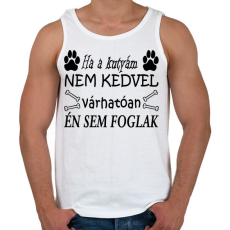 PRINTFASHION Ha ő nem, akkor én sem! - Férfi atléta - Fehér