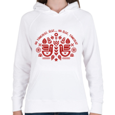 PRINTFASHION Ha táncolsz élsz... - Női kapucnis pulóver - Fehér női pulóver, kardigán