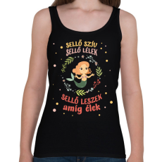 PRINTFASHION Hableány leszek amíg élek - Női atléta - Fekete