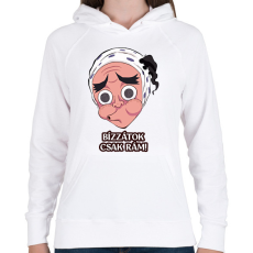 PRINTFASHION Haganezuka póló - Női kapucnis pulóver - Fehér