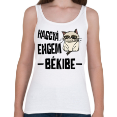 PRINTFASHION Haggyá engem békibe - Női atléta - Fehér