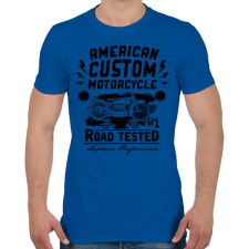 PRINTFASHION Hagyományos amerikai motor - Férfi póló - Királykék férfi póló