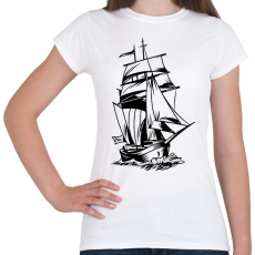 PRINTFASHION Hajó - Női póló - Fehér