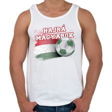 PRINTFASHION Hajrá magyarok - Férfi atléta - Fehér atléta, trikó