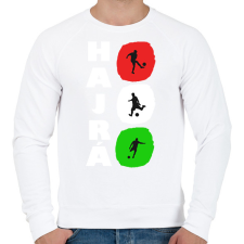 PRINTFASHION Hajrá Magyarok - Férfi pulóver - Fehér férfi pulóver, kardigán