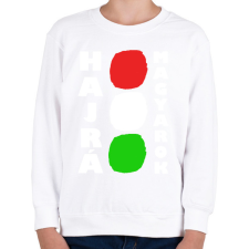 PRINTFASHION Hajrá Magyarok! - Gyerek pulóver - Fehér gyerek pulóver, kardigán