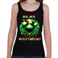 PRINTFASHION Hajrá Magyarok! - Női atléta - Fekete