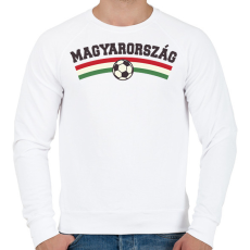 PRINTFASHION Hajrá Magyarország - Férfi pulóver - Fehér