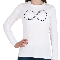 PRINTFASHION Hakuna Matata - Női hosszú ujjú póló - Fehér