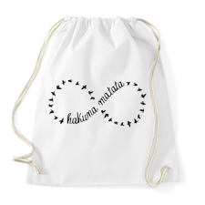 PRINTFASHION Hakuna Matata - Sportzsák, Tornazsák - Fehér tornazsák