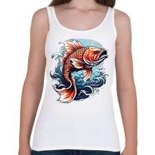 PRINTFASHION hal 2 - Női atléta - Fehér női trikó