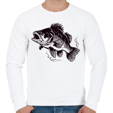 PRINTFASHION hal - Férfi pulóver - Fehér férfi pulóver, kardigán