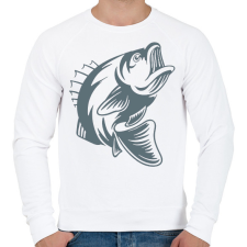 PRINTFASHION Hal/fish - Férfi pulóver - Fehér férfi pulóver, kardigán