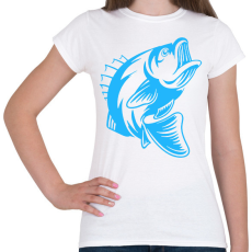 PRINTFASHION Hal/Fish - Női póló - Fehér