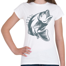 PRINTFASHION Hal/fish - Női póló - Fehér