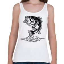 PRINTFASHION hal - Női atléta - Fehér női trikó